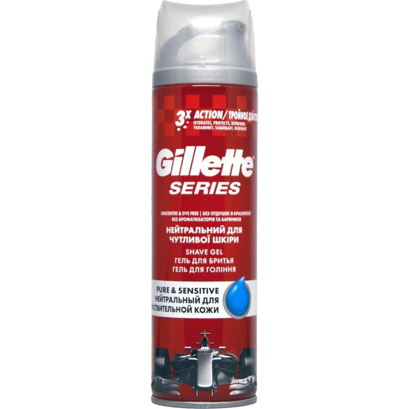 Gillette Series Tıraş Jeli 200 ml Hassas Ciltler İçin Acısız ve Hızlı Tıraş