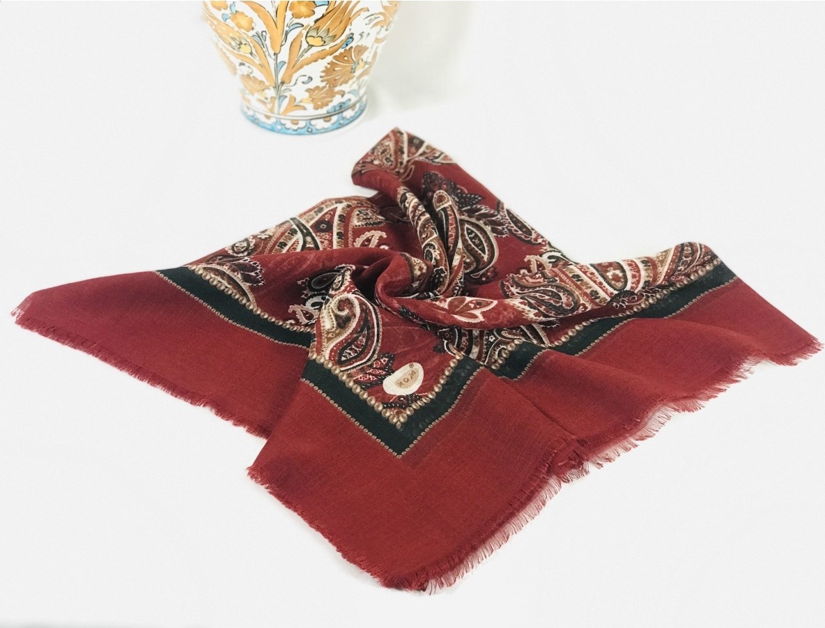 Mom Collection Flamlı Keten Tülbent Eflatun görsel 6