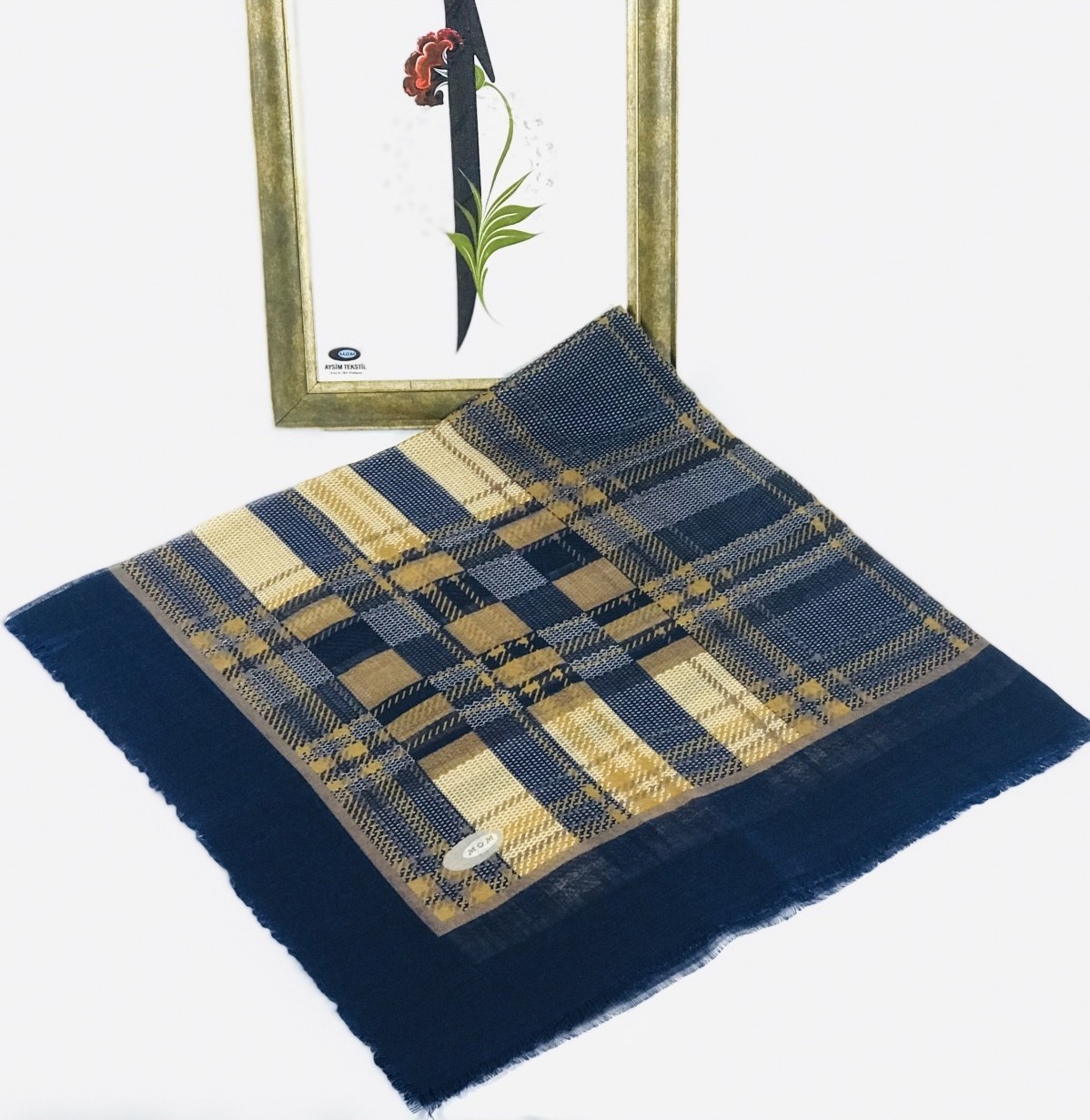Mom Collection Flamlı Keten Tülbent Krem görsel 7