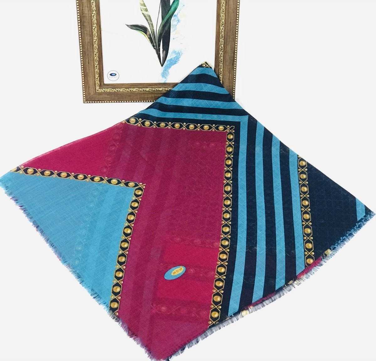 Mom Collection Flamlı Keten Tülbent Haki Yeşil görsel 6