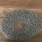 PADRİ Köpek  Bağlama Zinciri 7 mm 5 m +2 Vidalı Karabina(80 kg)