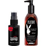 Hintohu Bayanlara ve Erkeklere Özel Sprey 50 ml + Playboy Massage Oil Masaj Yağı 120 ml