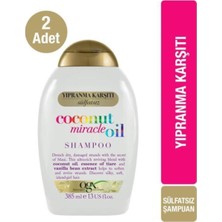 Ogx Yıpranma Karşıtı Coconut Miracle Oil Şampuanı 385 ml  X2