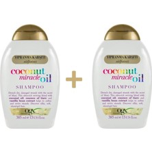 Ogx Yıpranma Karşıtı Coconut Miracle Oil Şampuanı 385 ml  X2