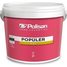 Polisan Popüler Plastik Mat Iç Cephe Boyası 10 kg - Gizemli Gri