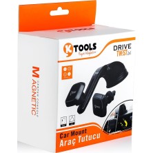 Ktools 2 In 1 360 Twist Vantuzlu Telefon Tutucu Siyah