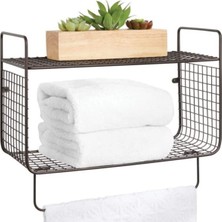 Wess Dizayn Metal Mutfak Banyo Duvar Rafı Terek Havluluk WD-102