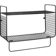 Wess Dizayn Metal Mutfak Banyo Duvar Rafı Terek Havluluk WD-102