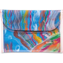 Sudivo El Boyama Kişiye Özel Deniz Serisi Large Clutch Çanta