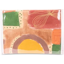 Sudivo El Boyama Sonbahar Serisi Özel Large Clutch Çanta