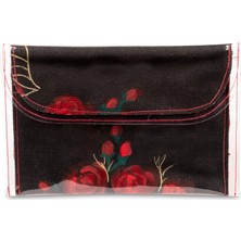 Sudivo El Boyama Kişiye Özel Rose Serisi Medium Clutch Çanta