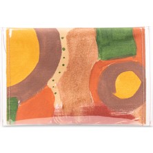 Sudivo El Boyama Kişiye Özel Sonbahar Serisi Medium Clutch Çanta