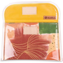 Sudivo El Boyama Kişiye Özel Sonbahar Serisi Medium Clutch Çanta