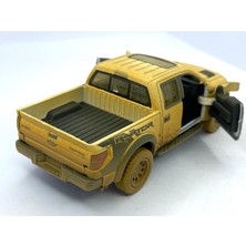 Kinsmart 2013 Ford F-150 Svt Raptor Supercrew Çek Bırak Lisanslı Model Oyuncak Araba - Çamur Desenli