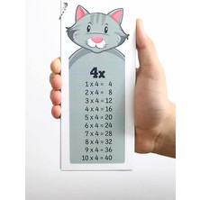 Vice Sevimli Hayvanlar Temalı Pvc Plastik Çarpım Tablosu Kartları 8 x 19 cm