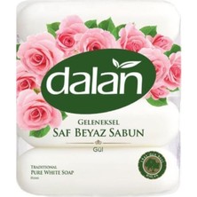 Dalan Geleneksel Saf Beyaz Sabun Gül 280 gr x 4 Paket