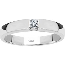 Sirius F Renk 0,11 Karat Pırlanta Tektaş Yüzük 0402R0021
