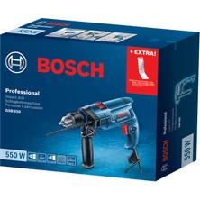 Bosch Gsb 550 Professional Darbeli Matkap + 5 Parça Vidalama Seti - 06011A1024