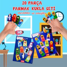 Tox 2 Set - 20 Parça Tox Emojiler ve Meslekler Parmak Kukla 106/76-1