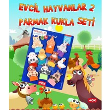 Tox 2 Set - 20 Parça Tox Evcil Hayvanlar ve Aile Bireyleri Parmak Kukla 77-2/75-1