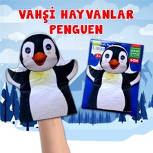 Tox Penguen Vahşi Hayvanlar Keçe El Kukla , Eğitici Oyuncak