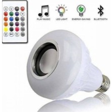 Agb LED Hightek Gece Lambası Bluetooth Hoparlör Rgb Ledli Lamba Kumandalı Mp3 Çalar Ampul