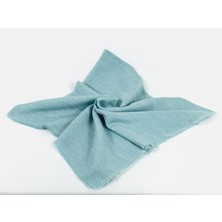 Mom Collection Pamukl Flamlı Eşarp - Su Yeşili