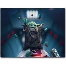 Cakatablo Ahşap Tablo Star Wars Baby Yoda The Mandalorian
