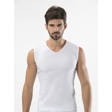 Türen 158 Spor V Yaka Erkek Atlet  Ikili Paket