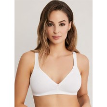 Eros ERSK350 Mayra Balensiz Pamuklu Minimizer Sütyen - Beyaz