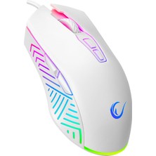 Rampage SMX-G68 Spear Makrolu 7200DPI RGB Ledli Gaming Oyuncu Mouse - Beyaz