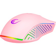 Rampage SMX-G68 SPEAR Full RGB 7200DPI Pembe 7D Makrolu Gaming Oyuncu Mouse