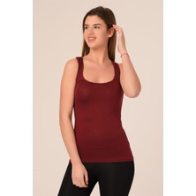 Disentis Modest Kalın Askılı Rambo Viskon Bordo Body