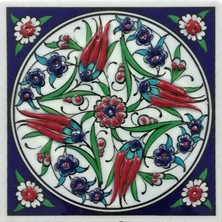 Can Seramik -10*10 Cm. El Yapımı Iznik Çinisi