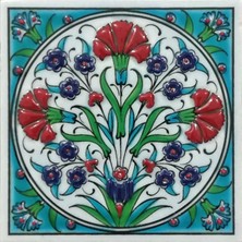 Can Seramik -10*10 Cm. El Yapımı Iznik Çinisi