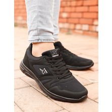 X-Step Erkek Siyah  Spor Ayakkabı