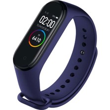 Oso Kordon Xıaomı Mi Band 3/4  Uyumlu Silikon Kordon - Lacivert