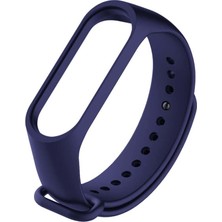 Oso Kordon Xıaomı Mi Band 3/4  Uyumlu Silikon Kordon - Lacivert