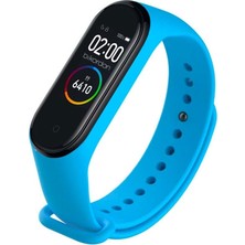 Oso Kordon Xıaomı Mi Band 3/4  Uyumlu Silikon Kordon - Mavi