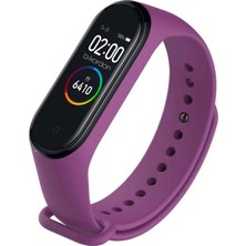 Oso Kordon Xıaomı Mi Band 3/4  Uyumlu Silikon Kordon - Mor