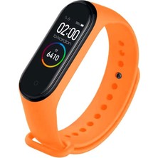 Oso Kordon Xıaomı Mi Band 3/4  Uyumlu Silikon Kordon - Turuncu