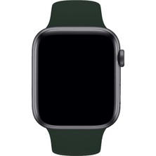 Oso Kordon Apple Watch Uyumlu Silikon Kordon - Haki - 42/44