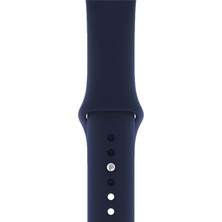 Oso Kordon Apple Watch Uyumlu Silikon Kordon - Lacivert - 38/40