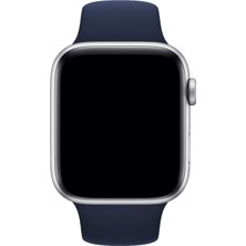 Oso Kordon Apple Watch Uyumlu Silikon Kordon - Lacivert - 38/40