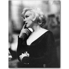 Caka Tablo Ahşap Tablo Marilyn Monroe 1960 Yılı Kaliforniya