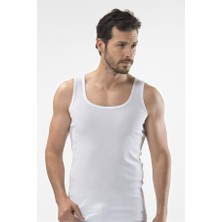 Cacharel 1501 Ikili Erkek Atlet (Ribana)  - Beyaz
