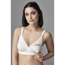 Eros ERSK500 Beyaz Emzirme Sütyeni Yumuşak Dokulu %95 Pamuklu Konforlu Tasarım