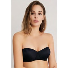 Eros ERSK160 Adela Straplez Double Push-Up Sütyen - Siyah