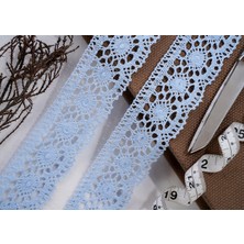 Alka Dantel  3520  Pamuk Açık Mavi Kopanaki  10 mt