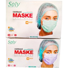 Soly Care 3 Katlı Cerrahi Maske 1 Kutu 50 Adet - Pembe